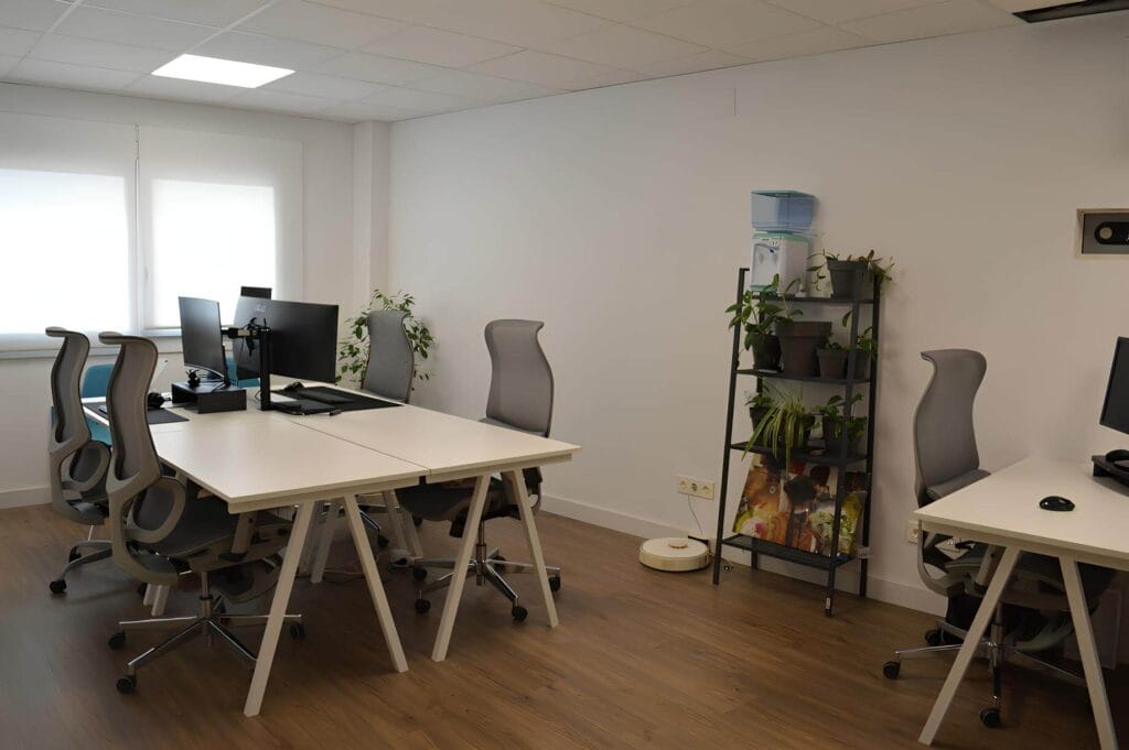 Instalaciones del espacio de coworking Hub 36 en Albacete