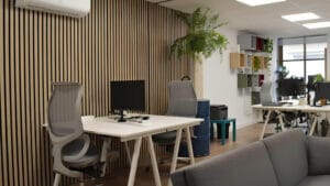 Sala de trabajo del coworking Hub 36 en Calle Mayor 36, Albacete